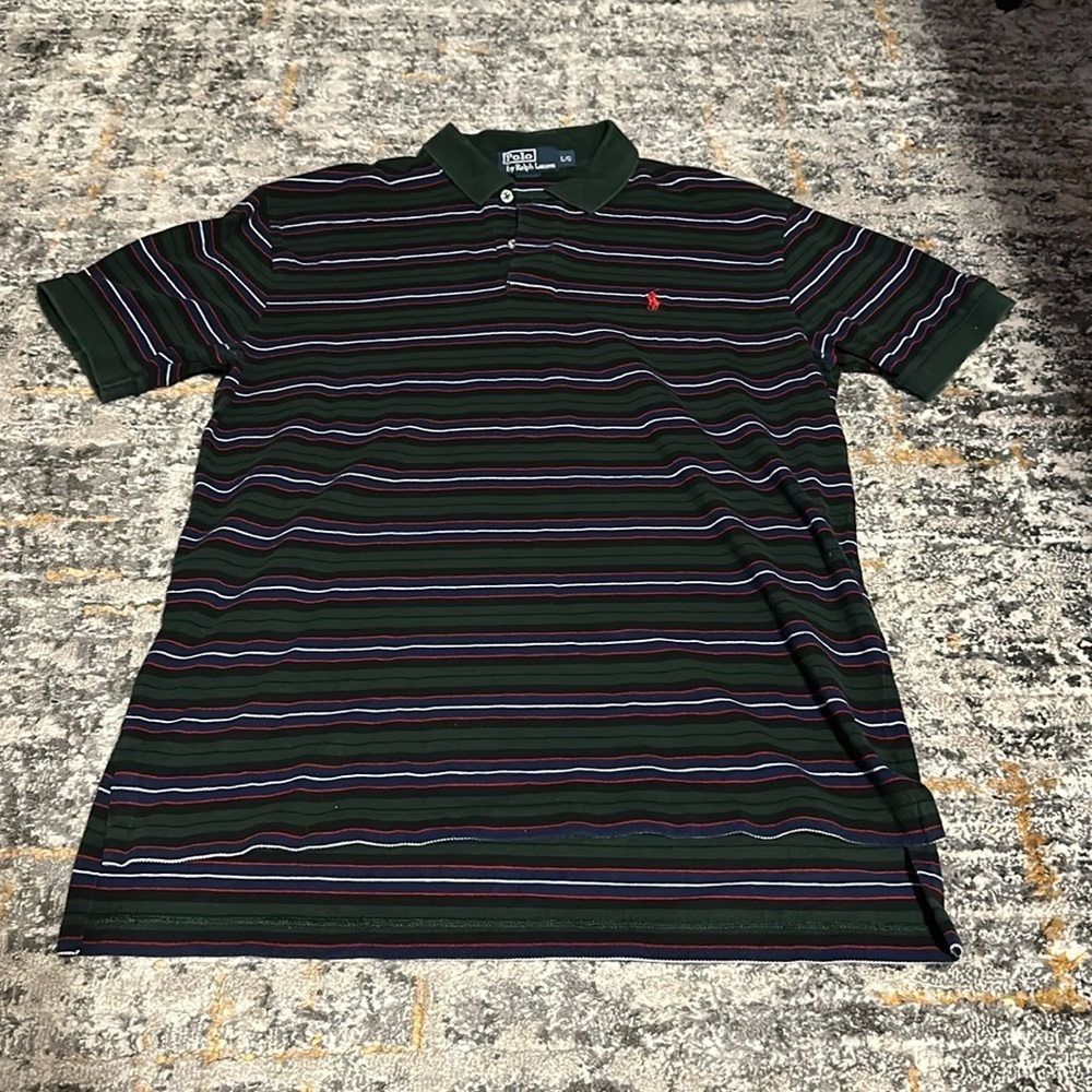 Men’s Striped Polo